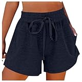 Cargo Herren Shorts Mode Binden Tasche Einfarbig Casual Für Sport Freizeit Atmungsaktiv &...