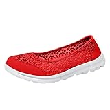 Flache Damen-Schuhe, bequem, leicht, atmungsaktiv, Freizeitschuhe, Unisex, leichte...