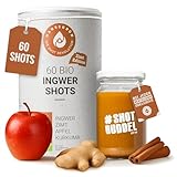 Hansegrün - Bio Ingwer Zimt Shots (60 Stk.) - Veganes Superfood-Pulver für...