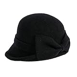 Comhats 100% Wolle 1920s Retro Fedorahüte Kirche Hüte Frauen Filzhut Damen...
