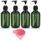 4 STK Leere Shampoo Flaschen zum Befüllen, Seifenspender, Pumpspender, Shampoo...