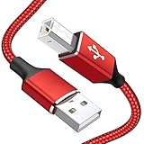 Druckerkabel USB【5M】 USB 2.0 Kabel USB-A Stecker auf USB-B Stecker Drucker Kabel PC...