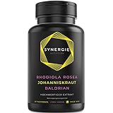 Johanniskraut 5000 mg + Rhodiola Rosea 4000 mg + Baldrian 3000 mg | 60 Tagesdosen |...