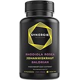 Johanniskraut 5000 mg + Rhodiola Rosea 4000 mg + Baldrian 3000 mg | 60 Tagesdosen |...
