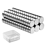 Sapphome Neodym Magnete,60 Pcs 6x3mm Extra Stark,Kleine,Mini Magnete für Magnettafel,...