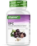 OPC Traubenkernextrakt - 300 Kapseln - 1000mg Extrakt mit 700mg OPC - Höchster...