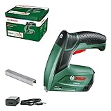 Bosch Akku Tacker PTK 3,6 LI (Integrierter Akku, 3,6 Volt, 30 Schläge/min, in...