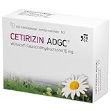 Cetirizin-ADGC® - 100 Stück - Allergie-Tablette mit schneller und langanhaltender...