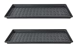 IKEA Baggmuck 2-er Set Schuhwannen in dunkelgrau - Polypropylen - 71x35x3cm - mit...