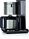 Bosch Filterkaffeemaschine Styline TKA8A683, Aroma Sensor, Edelstahl-Thermokanne...