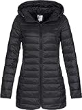 ONLY Damen Jacke Steppmantel Tahoe Coat (18) Kapuze 15156570 Black L