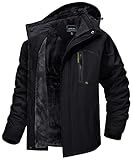 MAGCOMSEN Arbeitsjacke Herren Warm Gefüttert Ski Jacke Übergangsjacke Verdickt...
