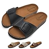 Torotto Pantoletten Damen Sandalen Latschen Schlappen Hausschuhe Bequeme Verstellbare...