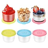 Fentar 6 Stück Frischhaltedosen mit Deckel, 160ml Stapelbare Snack-Boxen, Küche...