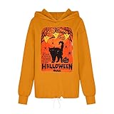 Hoody Damen mit Kapuze Casual Damen Langarmshirt Shirt Kleid Damen Oversize leinenbluse...