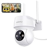 COOAU 2K Überwachungskamera Aussen,PTZ WLAN Kamera Outdoor IP WiFi Kamera...