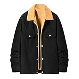 Dmmtot Sherpa-Jacken für Herren, Winter-Parka, Jacke, Ausverkauf, flauschige...