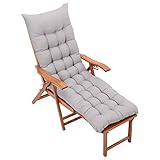 Warmiehomy Liegenauflage mit Antirutsch, 160x50x8cm Auflage für Gartenliege...