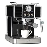 Klarstein Gusto Classico Espressomaker Espressomaschine Siebträgermaschine, Siebträger...