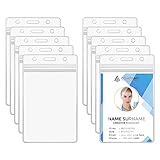 Vicloon Ausweishülle,10 Stück Transparent Kartenhalter Ausweis, Ausweishalter...