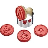 Westmark Keksstempel-Set/Ausstechformen-Set, 6-tlg. mit 4 weihnachtlichen Motiven, Ø ca....