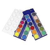 Pelikan 720631 Deckfarbkasten K24, 24 Qualitätsfarben und 1 Tube Deckweiß (7,5...
