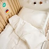 Laleni Kinderbettwäsche 100x135 cm aus Baumwolle - Musselin Bettwäsche Kinder 100 x 135...