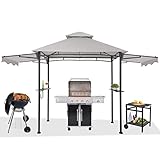 1.5x4M Grill-Pavillon, Grill Unterstand für den Außenbereich,...