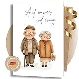 LINDFALL® Premium Glückwunschkarte zur Hochzeit. Hochzeitskarte lustig, Grußkarte...