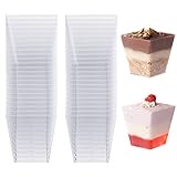 MATANA 48 Plastik Dessertbecher Dessertschalen Dessertgläser (255ml) -...