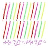 HONMEET 52 Stück Teiliges Spiral-haar-dauerwellenstäbe aus Kunststoff Flexible...