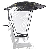TONPOP Elektrischer Rollstuhl-Markisenschirm, Sonnenschutz-Regenschutz, UV-beständiger...