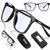 Brave Blaulichtfilter Brille Computer Glasses mit transparenten Linsen für...