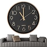 Chedin 30cm Rund wanduhr ohne tickgeräusche Modern Quarz Wanduhr Ohne...