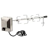 BBQ-Toro Grillspieß Set 100 cm inkl. 4X Fleischnadeln und Edelstahl Motor, 220V - 240V |...