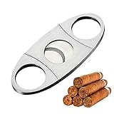 Zigarrenschneider, Zigarren Cutter, Doppelte Klinge Schere, Silber Edelstahl...