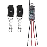 dstfuy 12v schalter mit fernbedienung, kabelloser Lichtschalter DC 5V/12V/24V/5A Mini...
