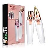 URAQT Gesichtshaarentferner für frauen, 2 in 1 USB Elektrischer Augenbrauen Rasier,...