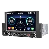 CAMECHO Carplay Android 12 Autoradio 1Din mit Android Auto, 6.2 Zoll Bildschirm mit...