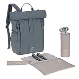 LÄSSIG Baby Wickelrucksack Wickeltasche Rucksack mit Wickelunterlage,...