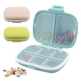 Täglicher Pillen-Organizer,3 Stück Reise-Pillenbox,Tablettenbox 7 Tage,Tragbar...