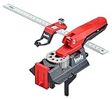 kwb Dübelhilfe/Dübellehre mit 30 cm Lineal, 3-12 mm Bohrlöcher inkl. Kernlochmaßen,...