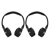Qiilu 2-Kanal Kabellose Kopfhörer Infrarot IR Stereo Audio Kopfhörer Ohrhörer...