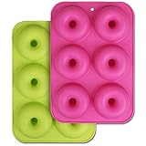 2 Stück Donuts Backform, Silikon Backform,Donut Form Silikon Backform FüR Kuchen Und...