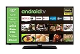 TELEFUNKEN D40F550X2CW 40 Zoll Fernseher/Android TV (Full HD, Triple-Tuner, Smart TV,...