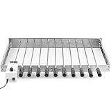 BBQ-Toro elektrischer Spiessdreher | Edelstahl Drehspiess Aufsatz mit 11...