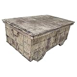 Handgefertigte Holztruhe, 102x65x44 cm