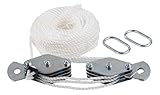 kwb Flaschenzug 3-fach Hub-Höhe 3,6 M Tragkraft Max. 180 kg, Nylon-Seil