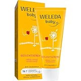 WELEDA Bio Baby Calendula Gesichtscreme - Naturkosmetik Feuchtigkeitscreme mit Mandelöl &...