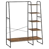 VASAGLE KleiderstÄnder, GarderobenstÄnder, 45 x 120 x 160 cm Garderobe mit...